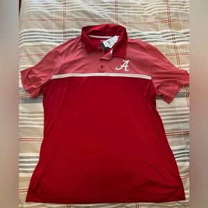 NWT Captivating Alabama Crimson Tide Men's Polo Shirt 2XL